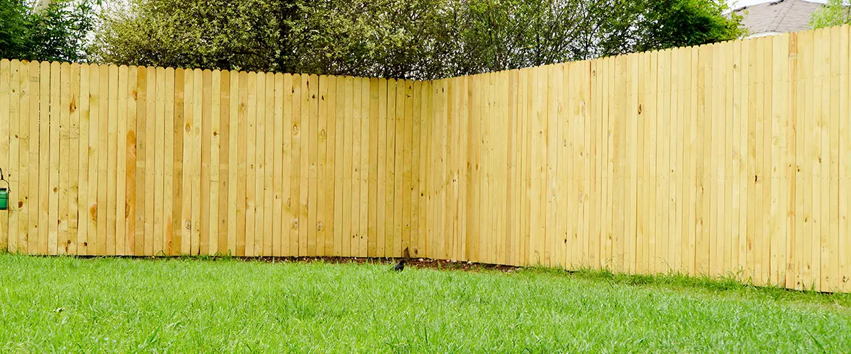light wooden fencing for privacy