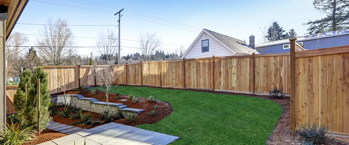 yard wood fence